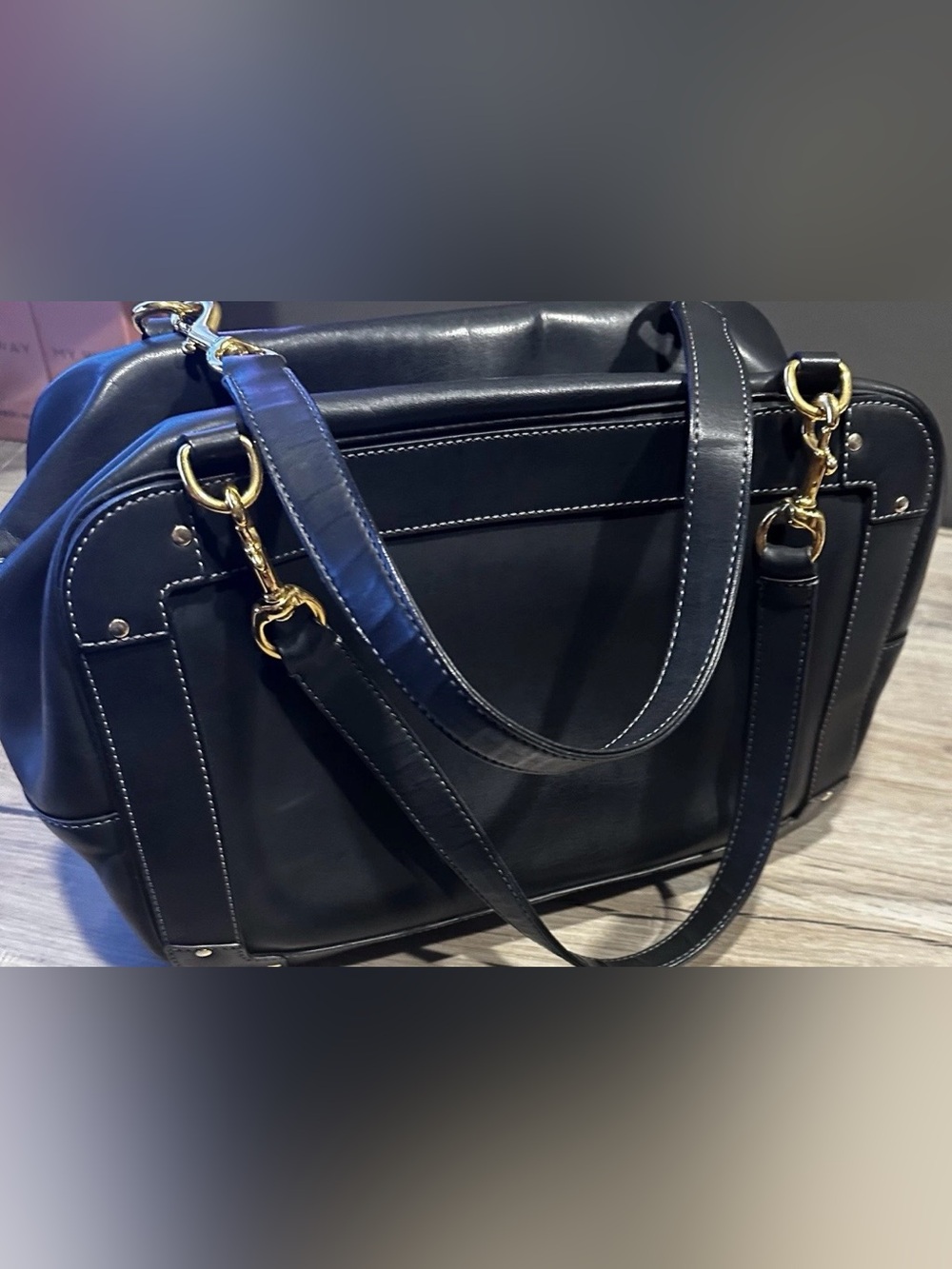 Chloe Black Leather Satchel Bag with Oversized Tassel & COA - Picture 3 of 16